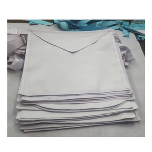 Delantal de Visor de Logia Masónica – Diseño Clásico Blanco Liso con Tela Tejida Premium y Cinturón Ajustable ROYAL ARCH PAST HIGH PRIEST - Product Image 1