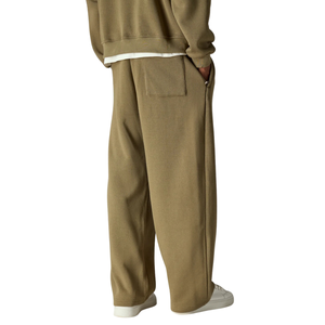 Conjunto de Sudadera con Cremallera y Pantalones Rectos para Hombre, Ajuste Relajado, Estilo Casual de Dos Piezas, Ropa de Descanso, Etiqueta Personalizada, OEM, ODM, Venta al por Mayor - Product Image 5