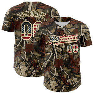 Custom Camo Sublimated Baseball Jersey Full Button Breathable Polyester Short Sleeve Unisex Team Uniform - Product Image 3
