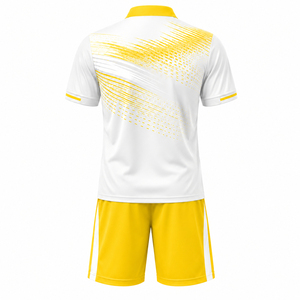Conjunto Deportivo Personalizable al por Mayor, Camiseta y Pantalones Cortos de Tenis Sublimados, 100% Poliéster, Cintura Elástica, para Hombre - Product Image 2