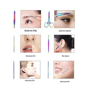 Ensemble de manucure professionnel de bonne qualité, kit de 18 pièces en acier inoxydable pour femmes - Product Image 5