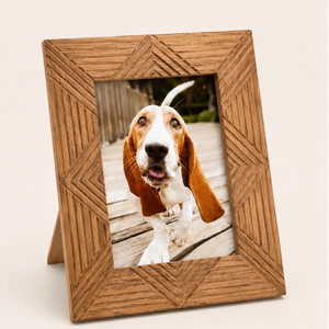 Handcrafted Geometric Carved Wooden Photo <b>Frame</b> Wholesale Solid <b>Wood</b> Chevron <b>Picture</b> <b>Frame</b> for Tabletop Home Decor Custom Logo - Product Image 1