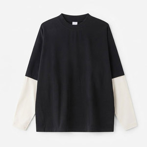Sudadera Unisex Negra de Cuello Redondo, Manga Larga, Tejido Oversize, 100% Algodón, Transpirable y de Secado Rápido - Product Image 1