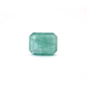Handcrafted 8.1 Carat Synthetic Zambian Emerald Loose Gemstone Emerald Cut 8x10mm for Fine Jewelry - Product Image 2