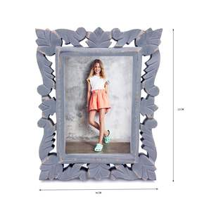 Marco de Fotos Clásico de Madera de Mango Maciza Hecho a Mano, Estilo Rústico Moderno, Color Marrón, Decoración para Mesa, Calidad de Exportación - Product Image 5