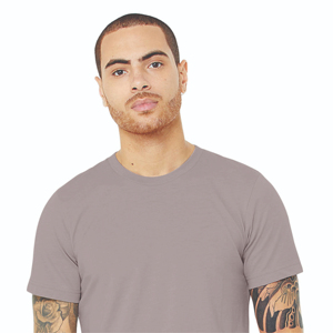 T-shirt décontracté bleu pour homme Powerhouse Gym, logo imprimé à l'avant, anti-plis, en fibre de polyester 180g, respirant, motif Spring Dot - Product Image 1