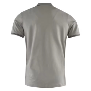 แฮร์รี จอห์นสัน โปรดักชั่นเสื้อโปโลแขนสั้นผู้ชาย สีพื้น ทรงปกติ ผ้าถัก สไตล์ลำลอง สีเทา - Product Image 3