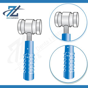 Martillo Ortopédico Quirúrgico Manual de Acero Inoxidable Azul Acetal, Certificado CE, 200 mm de Largo, 660 Gramos, Hecho en Pakistán - Product Image 3