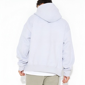 <b>Light</b> Grey Chenille <b>Letter</b> Hoodie Oversized Streetwear Pullover Sweatshirt Premium Cotton Fabric Custom Branding OEM ODM Hoodies - Product Image 5