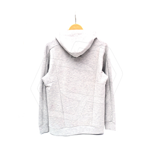 <b>Men's</b> Custom Pullover Hoodie Heather <b>Grey</b> Solid Contrast Hood Casual Sports <b>Fleece</b> Eco-Friendly Breathable Winter OEM NIZA GEAR - Product Image 2