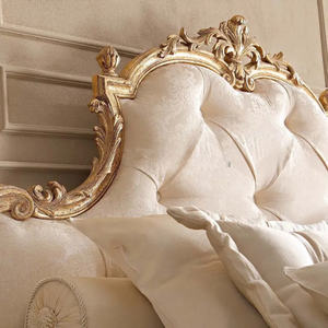 Ensemble de chambre à coucher de luxe français en bois de mahogany massif, sculpté à la main, taille king, design antique européen, meubles pour la maison - Product Image 5