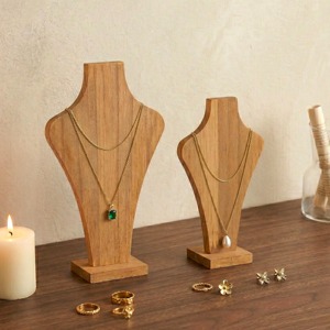 <b>Wooden</b> Necklace Display Stand For Home Organization Jewelry Storage Dressing <b>Table</b> Decor And Boutique Showcase From India - Product Image 5