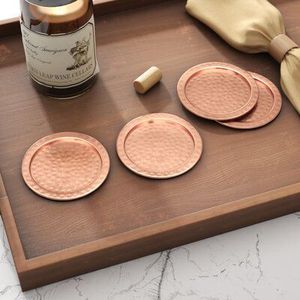 Handmade Beverage Mat Metal Design Elegant Coffee <b>Mug</b> Protection Decorative Home Restaurant Table Accessory Collection - Product Image 2