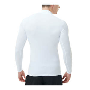 เสื้อรัดกล้ามเนื้อสำหรับยิวยิตสู MMA บราซิลเลียนยิวยิตสู ชกมวย แบบขายส่ง OEM รุ่นใหม่ ระบายอากาศได้ดี แห้งเร็ว ป้องกันรังสียูวี สีดำ สามารถปรับแต่งสีได้ - Product Image 3