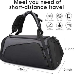 Heavy Duty Fitness Travel Duffel <b>Bag</b> Handles Large Interior Space For Workout Gear Professional Quality For Daily Gym Training - Product Image 6