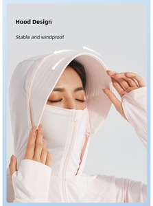 Professional New Arrivals UPF 50 Hooded Women's Fishing Shirt High Grade Quick Dry Adult UV Protection Spandex/Nylon Loose Fit - Product Image 4