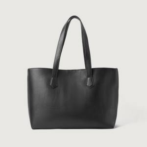 Custom Fashion Designer PU Leather Unisex Casual <b>Tote</b> Bags with Zipper Closure Waterproof Removable Strap - Product Image 4
