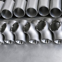 Sambungan Pipa Industri 6 Inch DN150 Baja Tahan Karat 304 Equal Tee SCH 10S ASTM A403 WP304 ASME B16.9 Butt Weld Bebas Korosi