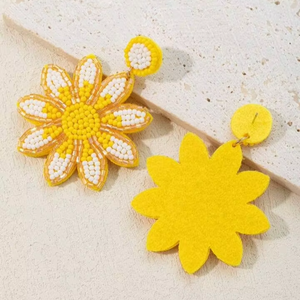 Boucles d'oreilles en perles de rocaille, style glamour, légères, pour le quotidien - Product Image 1