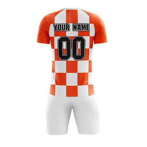 Maillot de football blanc pour homme, manches courtes, col rond, impression sublimée, coupe classique, vêtements de football pour adulte - Product Image 5