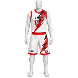 Ensembles d'uniformes de basket-ball personnalisés avec logo, nom et numéro d'équipe, réversibles, sans manches, imprimés, grandes tailles, antibactériens - Product Image 1