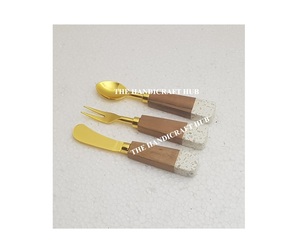 Hot Selling Design <b>Cheese</b> <b>Set</b> Kitchen Utensil Cutlery <b>Set</b> Stainless Steel <b>Cheese</b> <b>Set</b> Wood Resin Handle At very best Price - Product Image 1