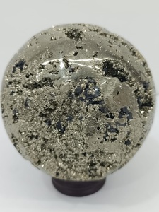 Esfera de Cristal de Pirita Pulida, Mineral Natural, Artículo de Colección, Globo Decorativo, Feng Shui, Sanación, Atracción de Dinero - Product Image 4
