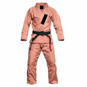 Uniforme de karaté en coton pour adultes, unisexe, coupe classique, durable, uni, vêtements d'arts martiaux, kit d'uniformes personnalisés - Product Image 1