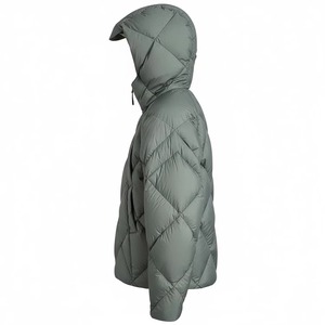 Veste matelassée coupe-vent et imperméable Power Abaan Sports personnalisée à capuche, rembourrage en coton, unisexe, design patchwork, style urbain - Product Image 3