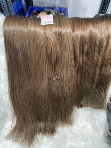 Extensiones de Cabello Humano Remy Virgen Ruso Rubio Natural, Sedoso y Liso, de Primera Calidad, sin Caída, Textura Natural - Product Image 4