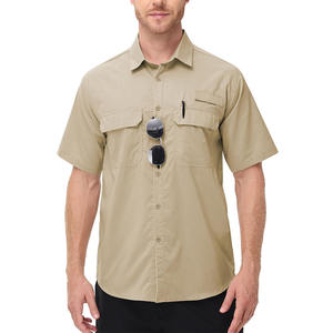 เสื้อเชิ้ตตกปลาสไตล์สตรีทสำหรับผู้ชาย เสื้อผ้าฝ้ายผสมสแปนเด็กซ์ ระบายอากาศได้ดี แขนยาว เสื้อเชิ้ตตกปลาสำหรับผู้ชาย - Product Image 3