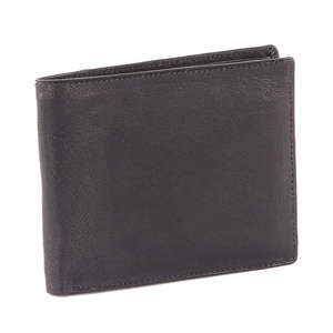 Cartera de Hombre de Cuero Genuino de Diseño Moderno y Lujoso, Estilo Vintage, Corta, con Protección RFID, Minimalista, Multifuncional, con Forro de Poliéster - Product Image 1