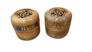 Handcrafted Wooden <b>Bakhoor</b> Burner for <b>Oud</b> Incense Traditional Arabic Incense Holder for Home Fragrance Meditation and Prayer - Product Image 6