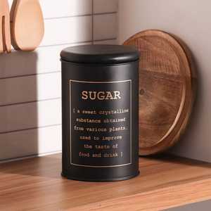 New Arrival Minimalist Metal Coffee <b>Storage</b> <b>Container</b> With Lid Round Design For Kitchen Pantry Organization 1-3L Capacity - Product Image 6