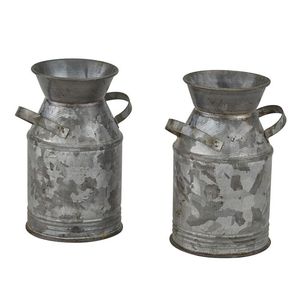 New Arrival Manufacturer & Exporter of Galvanized Milk Container Classic Indian Stylish Planter Handmade Milk Can - Product Image 4