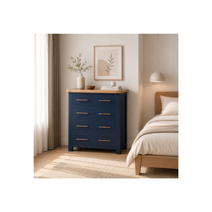 Wholesale Price CASCAIS RANGE Collection Wooden <b>Tall</b> Boy <b>Cabinet</b> 5 Drawers Wooden Dresser Bedroom Furniture - Product Image 1