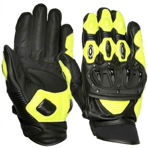 Guantes de Motocicleta de Cuero de Alta Calidad, Guantes de Protección para Motociclistas, Guantes de Carreras con Dedos Completos - Product Image 2