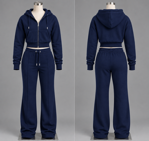 <b>Women</b> Casual Elegant Crystal Velour Winter Outfit Breathable Heavy <b>Velvet</b> Print Hoodie Matching <b>Joggers</b> Premium Fashion - Product Image 3