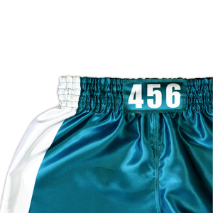 Shorts de combat Muay Thai personnalisés, couleur personnalisée, extensibles dans 4 directions, respirants, séchage rapide, pour entraînement MMA et Kickboxing - Product Image 5