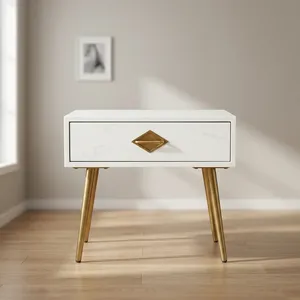 Mesa Auxiliar de Madera Moderna, Mesa Decorativa, Mesita de Noche para Sala de Estar, Dormitorio, Muebles para el Hogar - Product Image 4
