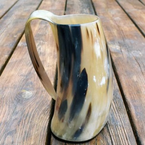 Jarra de Cuerno Vikinga con Forma Geométrica Única, Fondo Plano, Jarra de Cuerno de Buey, Venta al por Mayor Personalizada, Proveedor de Fábrica - Product Image 5