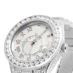 Montres de luxe en acier inoxydable avec diamants naturels clairs, directement de l'usine, pour hommes, disponibles à prix d'exportation. - Product Image 2