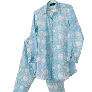Ensemble de vêtements en coton pour homme, style chinois, anti-plis, inspiré des tenues traditionnelles, haut et short à taille élastique, tenue décontractée, OEM - Product Image 1