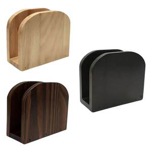 Attractive Wooden Tissue Holder Case Decorative Napkin Box Living Room Table Organizer Durable Smooth Wood Finish - Product Image 4