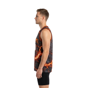 Conjunto de Dos Piezas para Equipo de Baloncesto, Camiseta sin Mangas con Cuello en V y Estampado Gráfico, Nombres y Números de Jugadores, 100% Poliéster - Product Image 5
