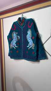 Handmade Velvet Suzani Jacket, Boho Embroidered Horse Coat Handmade Floral Suzani Jacket <b>Unique</b> <b>Gift</b> <b>For</b> <b>Her</b> - Product Image 3