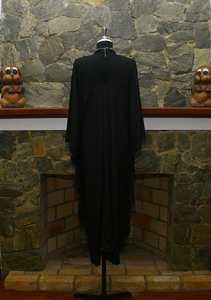 ชุดคาฟตันผ้าเรยอนย้อมสีดำด้วยมือ ทรงหลวม ใส่สบาย ไซส์พลัสสำหรับผู้หญิง - Product Image 4