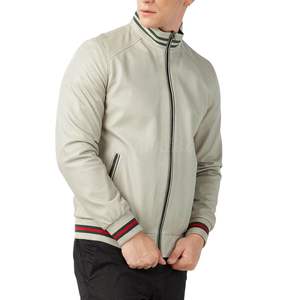 Chaqueta de Cuero Genuino de Piel de Oveja Ligera y Personalizada para Hombre 2026, Chaqueta de Lona y Cuero Resistente para Hombre |   Colores y Tamaños Personalizados - Product Image 4