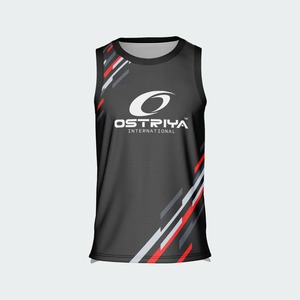 Maillot de basketball adulte grande taille imprimé numériquement, respirant, séchage rapide, sans manches, 100 % polyester, personnalisable - Product Image 6