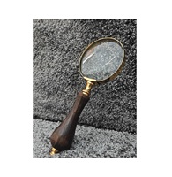 Loupe professionnelle en métal avec lentille de haute qualité pour l'inspection des pièces de monnaie, des timbres, des bijoux et les travaux de précision